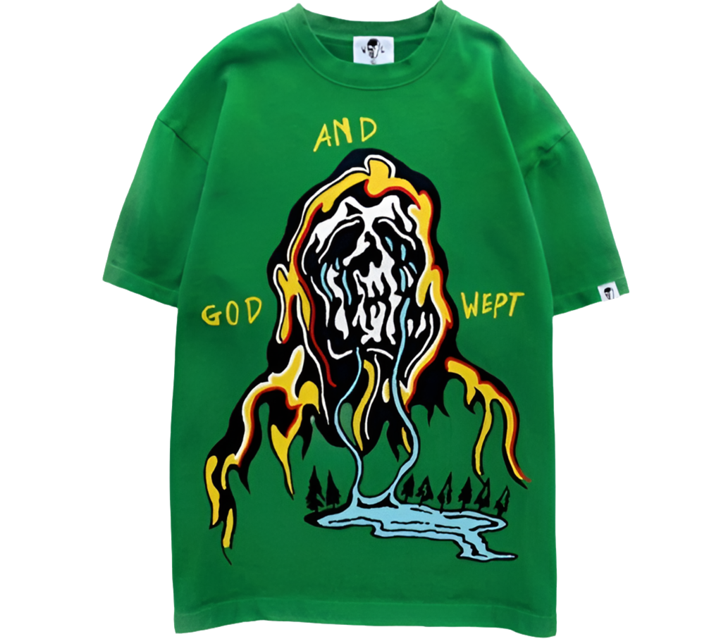 Warren Lotas And God Wept Green Tshirt